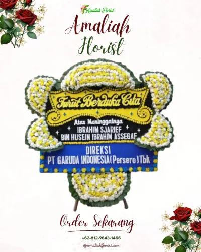 Papan Bunga Duka di Sebani
